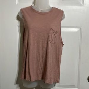Vuori Like New Sunset Tank Large Color Burnt Clay/Pink